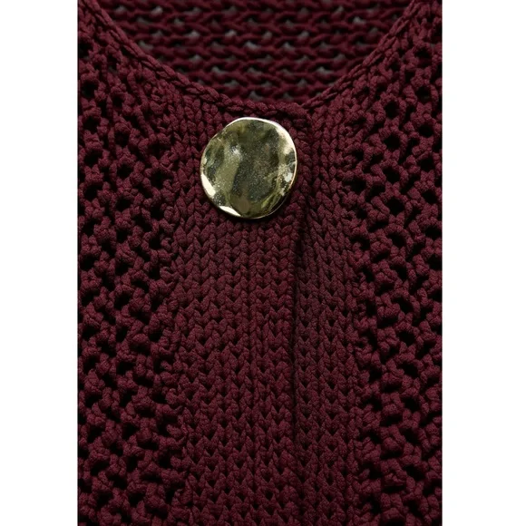 Zara CHUNKY KNIT CARDIGAN - Picture 9 of 10